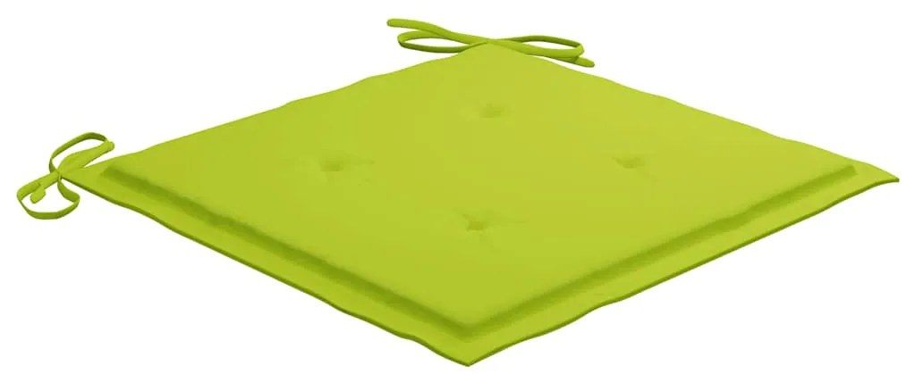 Cadeiras de jantar p/ jardim 2 pcs c/ almofadões acácia maciça