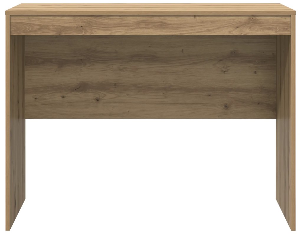 Secretária Carvalho Artesanal MDF 100 x 50 x 76 cm Simples