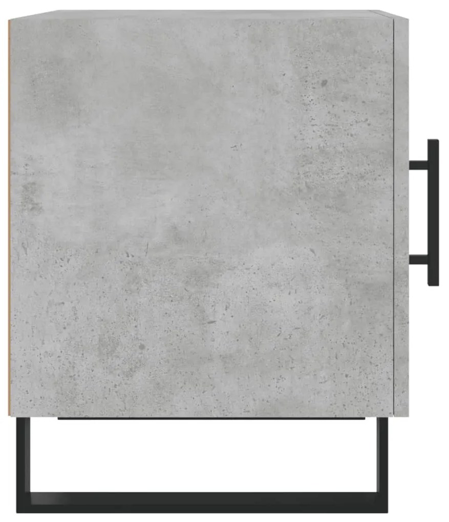 Mesa cabeceira 2pcs 40x40x50 cm derivados madeira cinza cimento