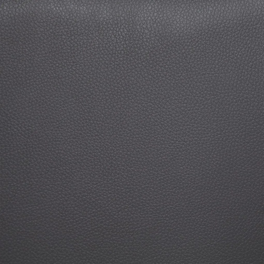 Banco 139,5 cm couro artificial cinzento