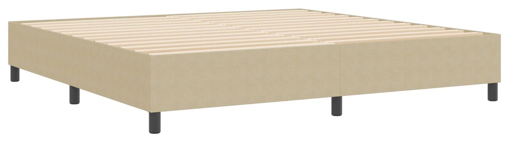 Cama Box Spring vidaXL Verde Claro Cinza 200x200 cm Tecido de Cotelê