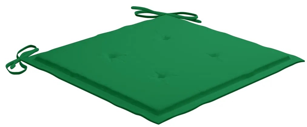 Cadeiras de jardim 6 pcs c/ almofadões madeira de acácia maciça