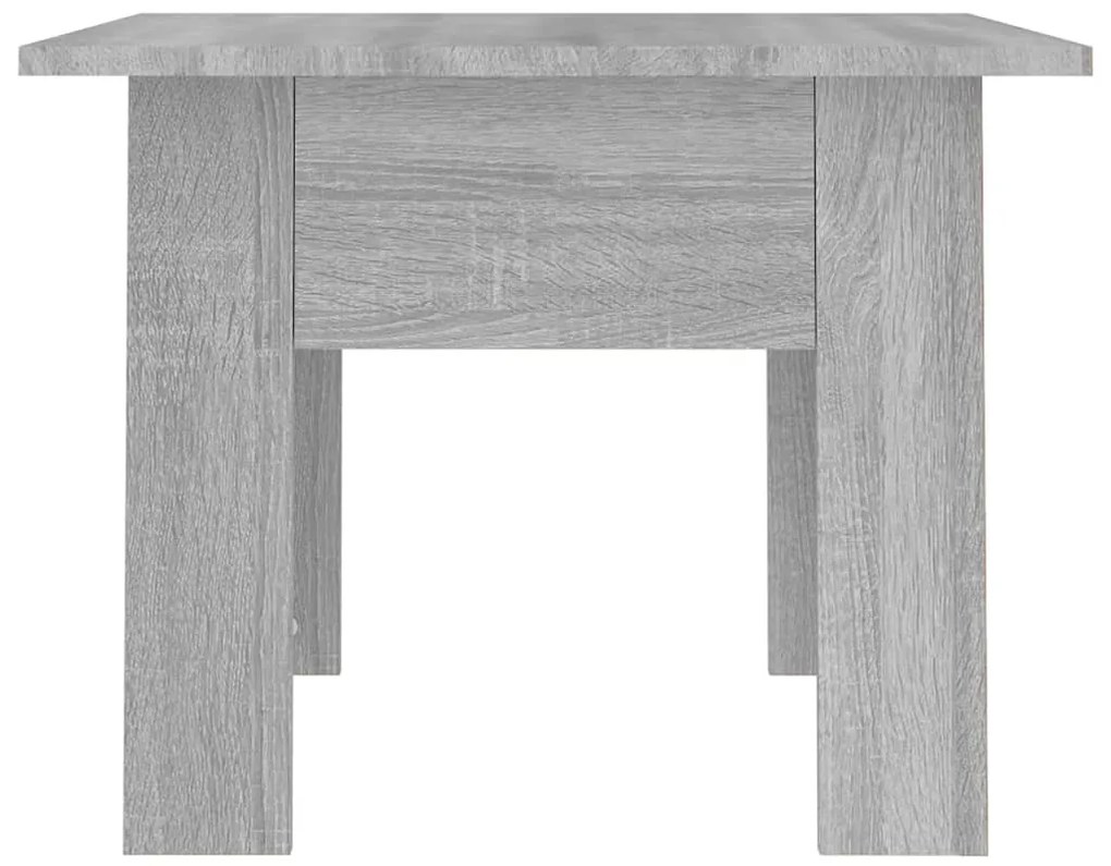 Mesa de centro 55x55x42 cm aglomerado cor sonoma cinzento