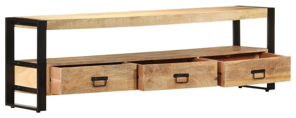 Móvel de TV 150x30x45 cm madeira de mangueira maciça