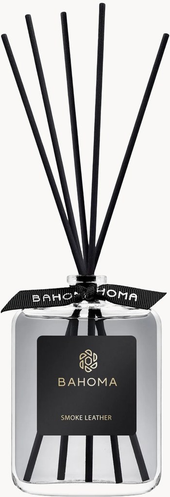 Difusor com varetas Smoke & Leather (fesia, flor de tília)
