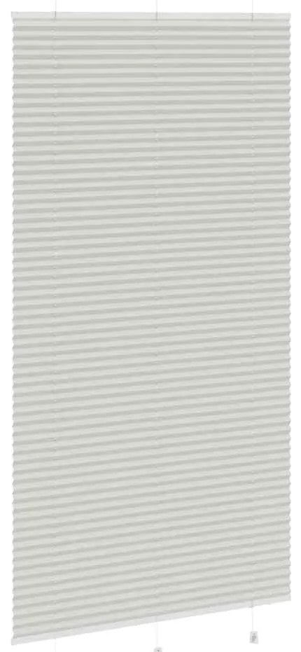 Cinzento Luz Plissada Cega 110x200 cm Largura Tecido 109,4cm