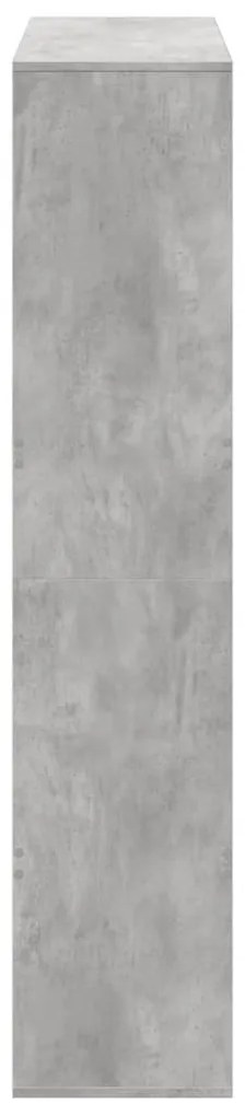 Estante 100x33x156,5 cm derivados de madeira cinzento cimento