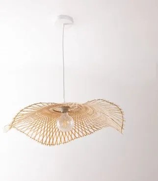 Lâmpada De Teto Suspensa Em Bambu Pamell Natural - Sklum
