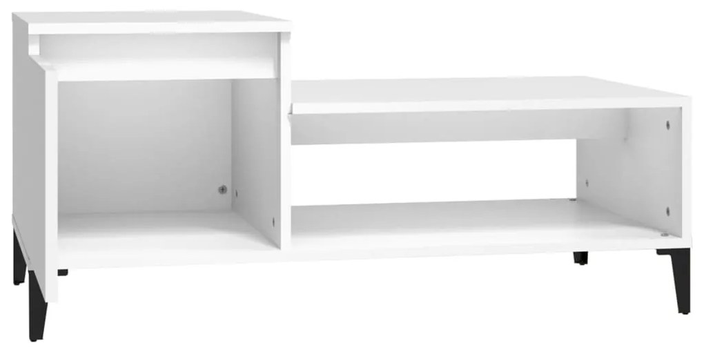 Mesa de centro 100x50x45 cm derivados de madeira branco