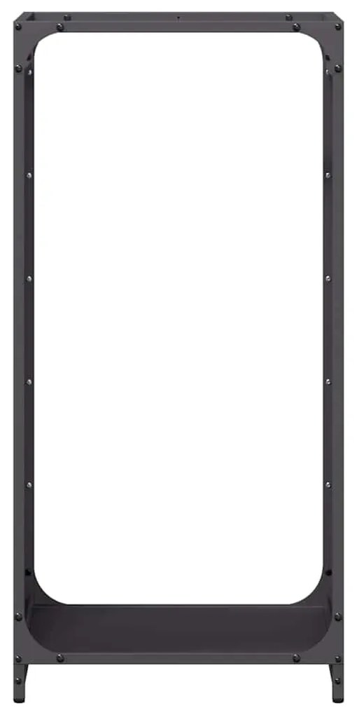 Suporte para lenha 44x28x90 cm aço laminado a frio preto