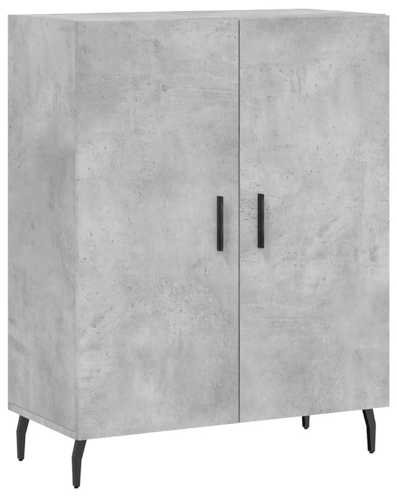 Armário alto 69,5x34x180 cm derivados de madeira cinza cimento