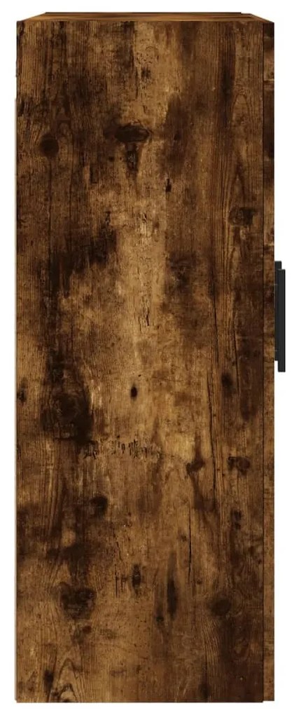Armário de parede 69,5x34x90 cm deriv. madeira carvalho fumado