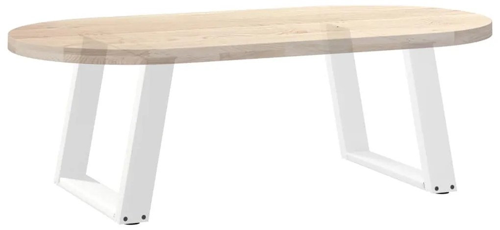 Pés para mesa de centro em formato de U, 2 peças, branco, 70x (42-43)