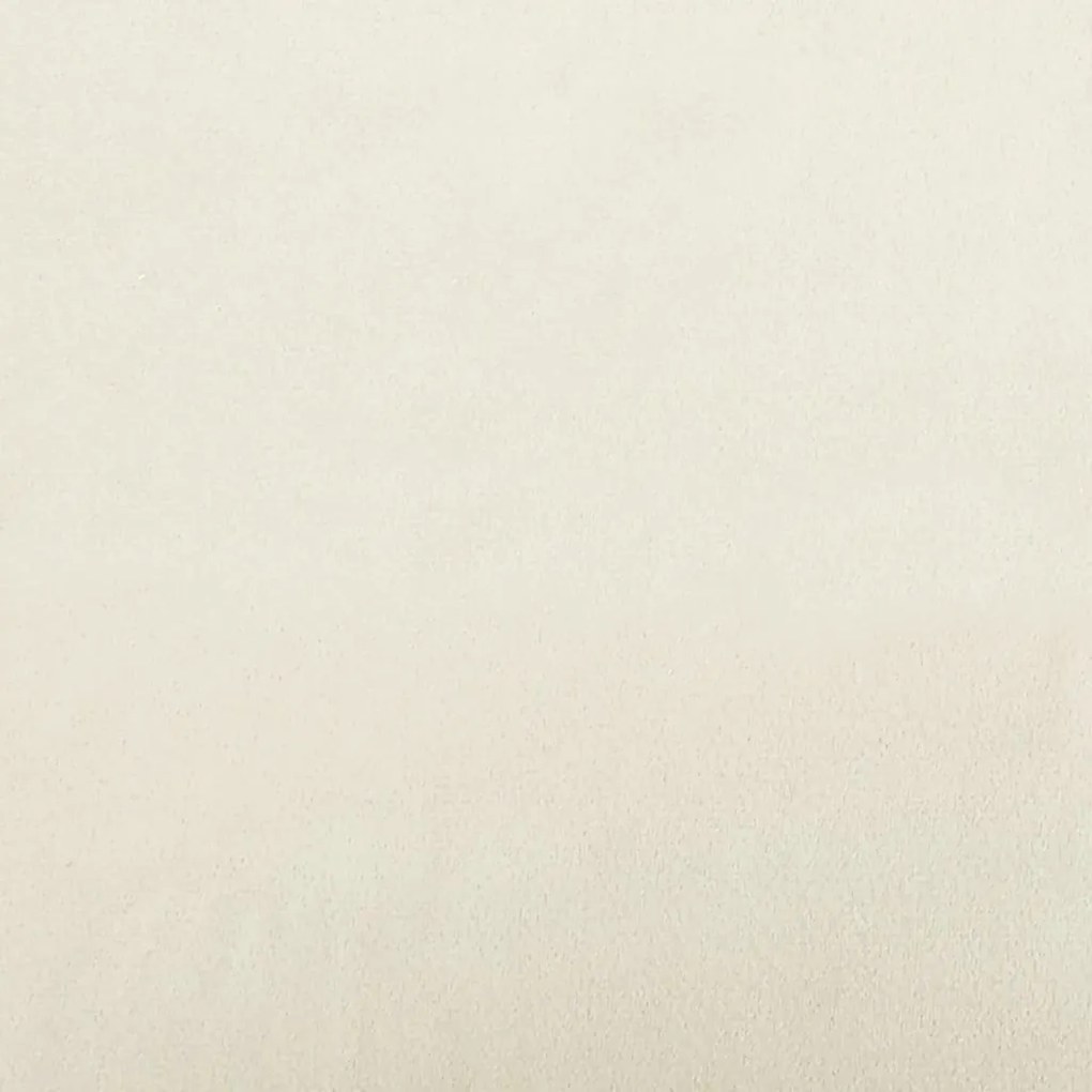 Sofá de 2 lugares veludo 140 cm cor creme