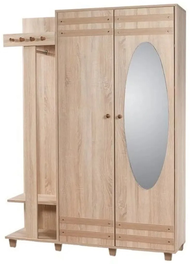 Hall Stand Garmanto – Carvalho Sonoma – 135x192x36 cm