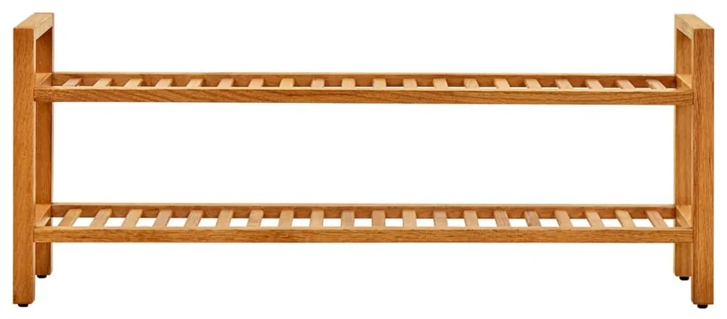 Sapateira c/ 2 prateleiras 100x27x40 cm madeira carvalho maciça
