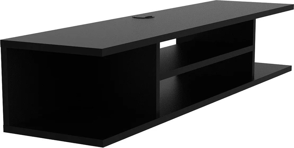 Móvel de TV Pivot – Preto – 120 cm x 23 cm x 29,5 cm