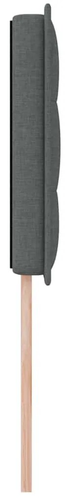 Cabeceira vidaXL Design Linhas Cinza Escuro 80 cm Tecido