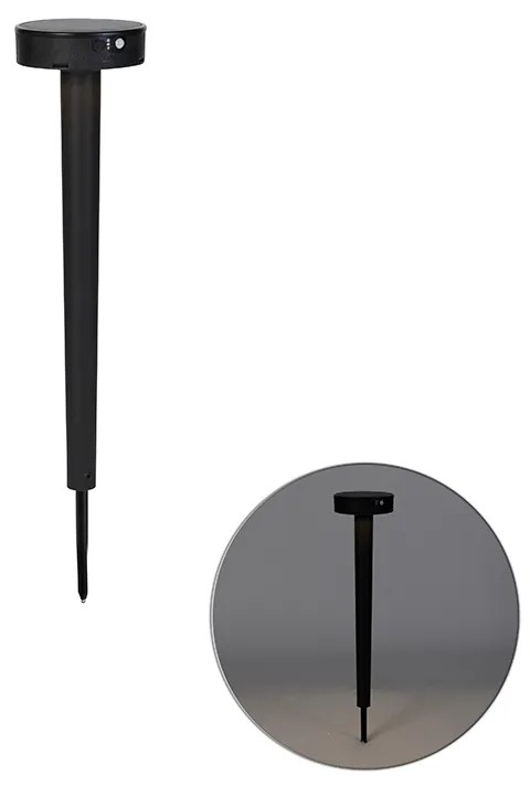 Fiorina Spot de Jardim Design Preto com LED e Dimmer Solar IP55