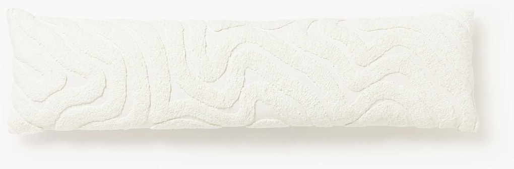 Capa de almofada longa com padrão ondulado tufado Mareva