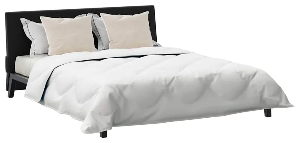 Edredão com travesseiro 3 pcs Branco 200 x 220 cm Microfibra