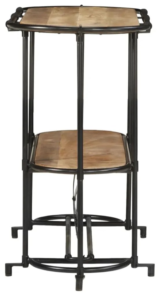 Mesa consola 110x42x76 cm madeira de mangueira áspera maciça