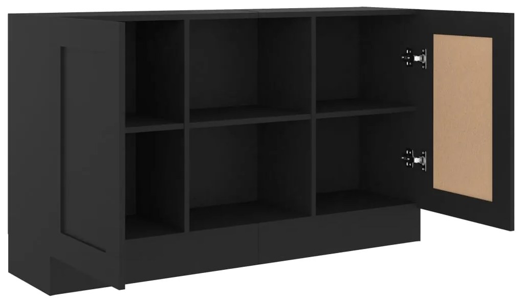 Aparador 120x30,5x70 cm derivados de madeira preto