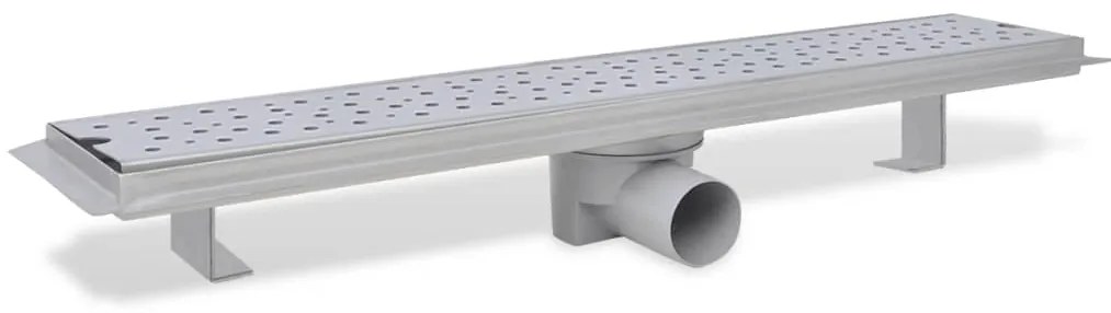 Dreno de chuveiro linear 2 pcs bolhas 630x140 mm aço inoxidável