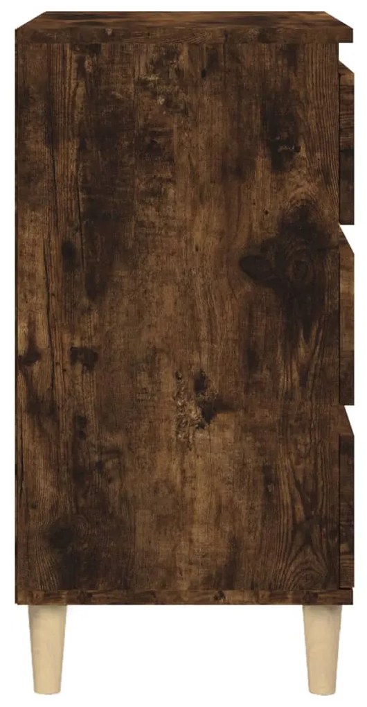 Mesa cabeceira 40x35x70 cm derivados madeira carvalho fumado