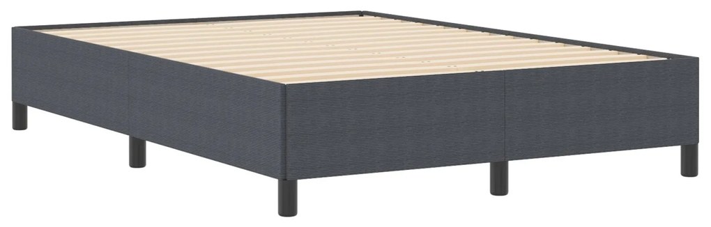 Cama vidaXL Cinza Escuro 140x200 cm Tecido de Corda