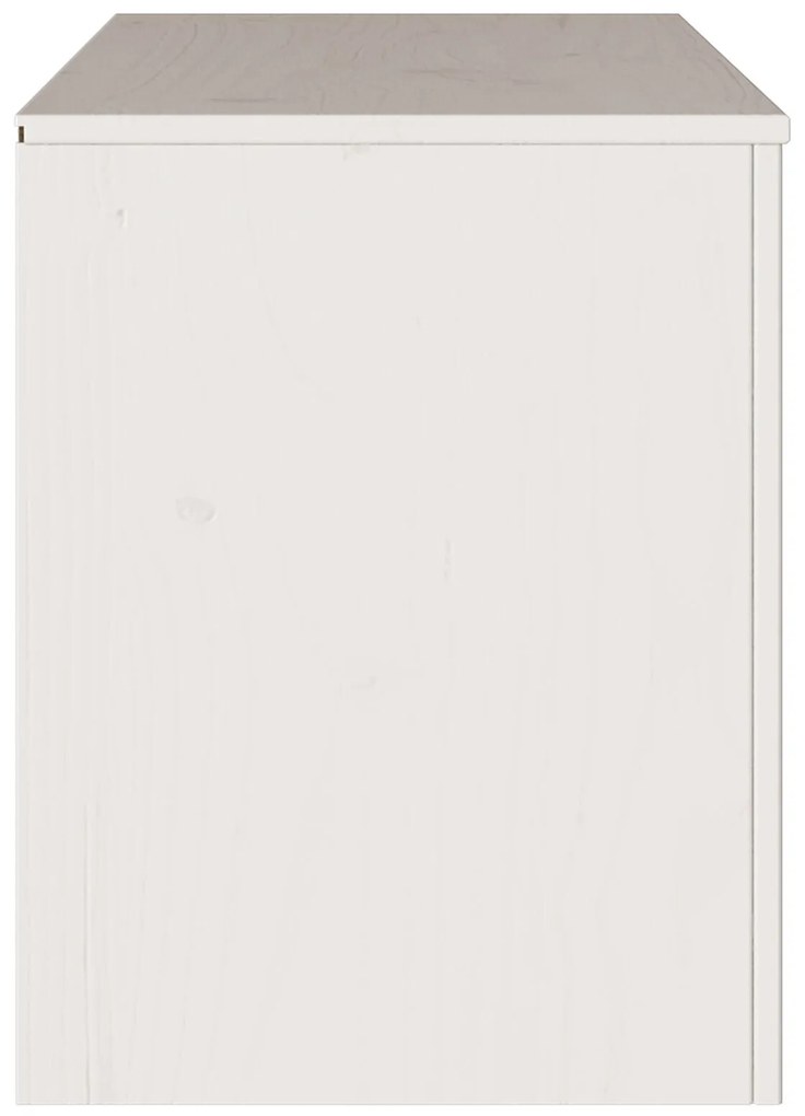Aparador de TV vidaXL "DRAMMEN" Branco 99x43x55 cm Madeira Sólida de P
