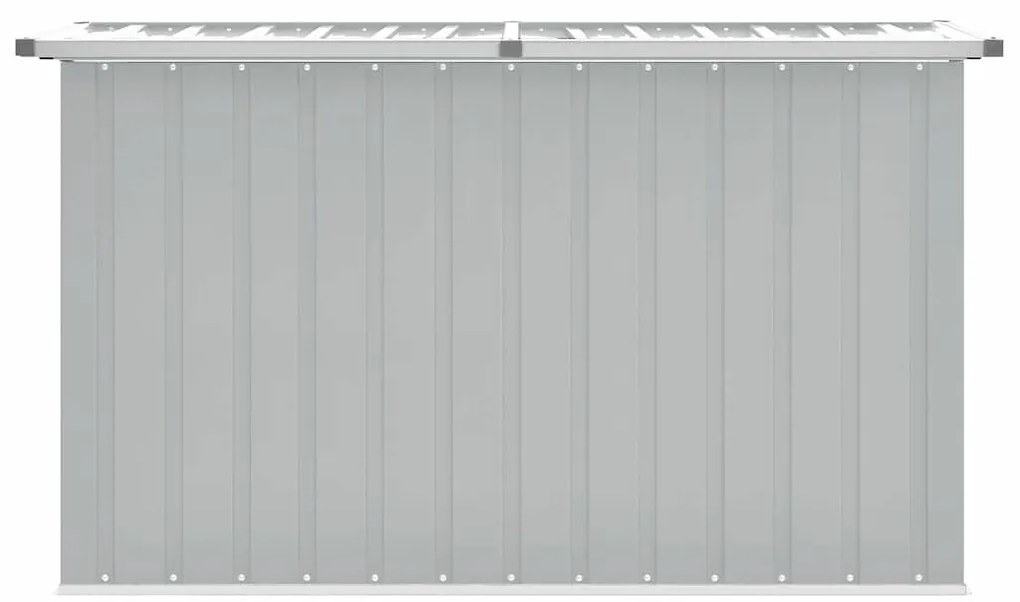 Caixa de arrumação para jardim 149x99x93 cm cinzento