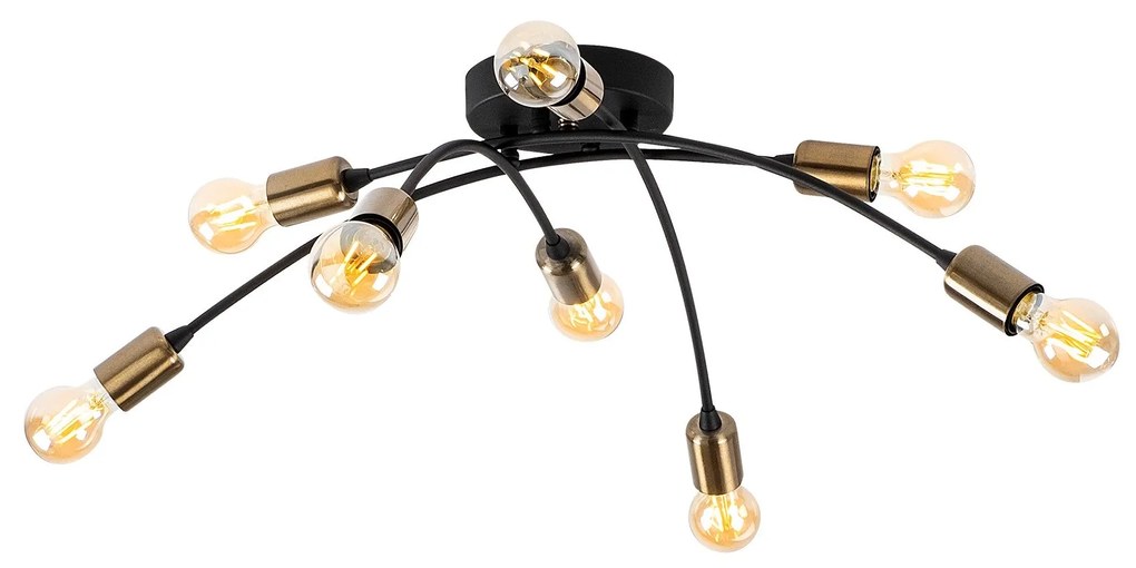Candeeiro Chandelier Banana – Preto – 79 x 79 cm