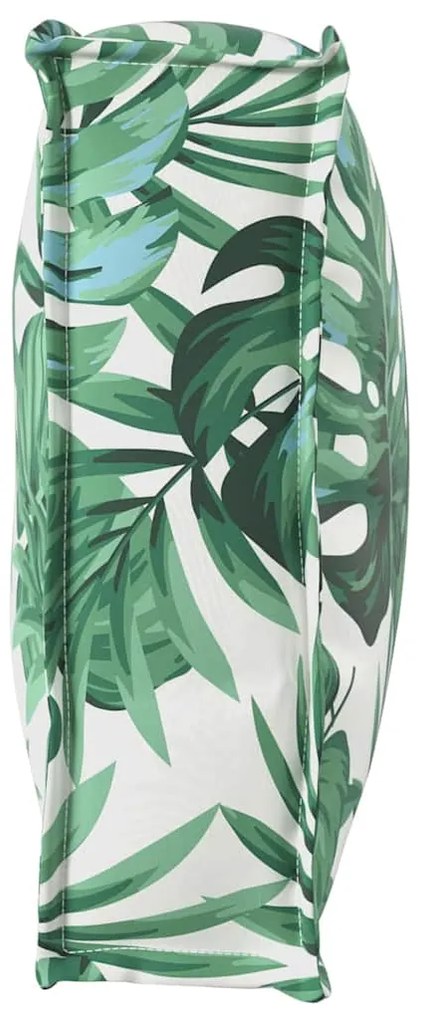 Capa de Almofada para Encosto com Estampa de Folhas - 120x40x12 cm - T