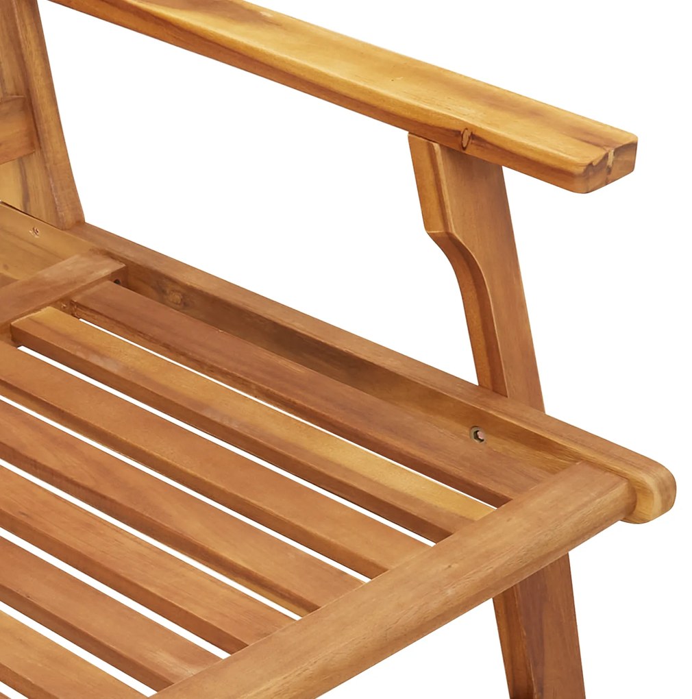 Cadeiras de Jardim com Mesa 5 pcs de Madeira Sólida de Acácia