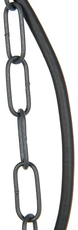 Candeeiro de suspensão rústico para exterior cinzento escuro IP44 - Kansas grafite