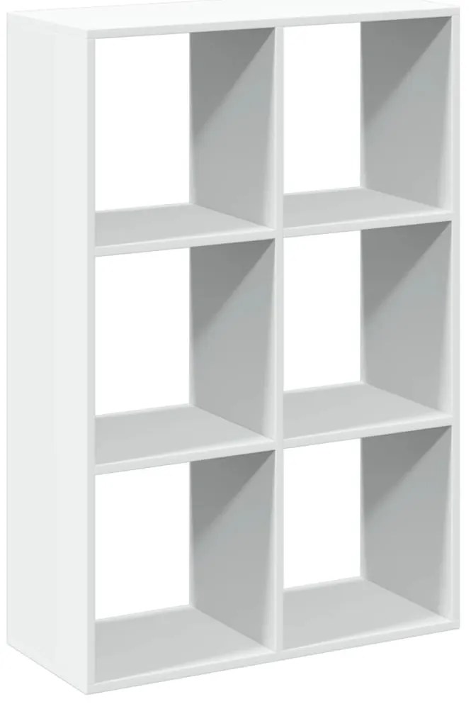 Estante divisória 69,5x29x103,5 cm derivados de madeira branco