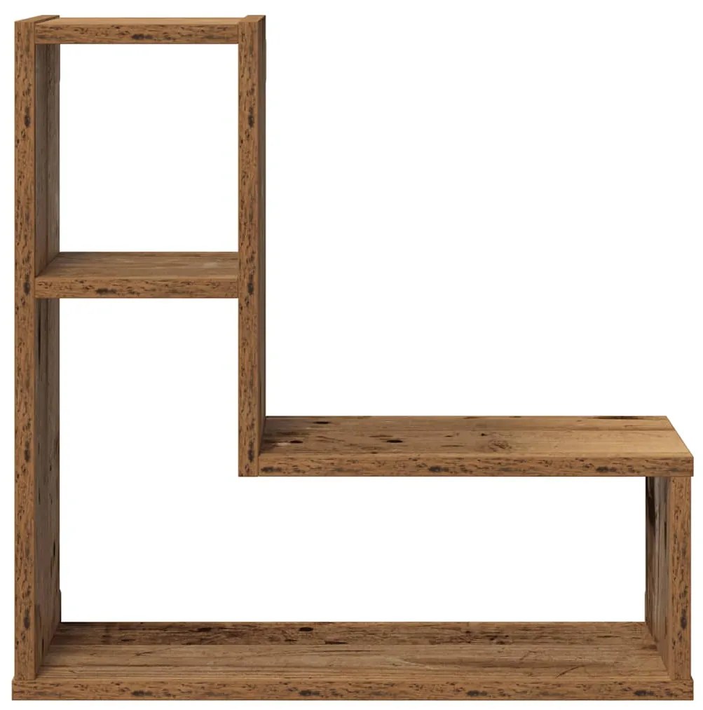 Prateleiras de parede cubos 2 pcs deriv. madeira madeira velha