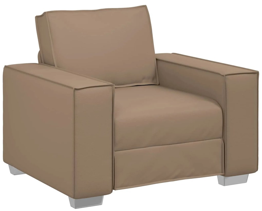 vidaXL Sofá Cappuccino 99 x 78 x 84 cm tecido