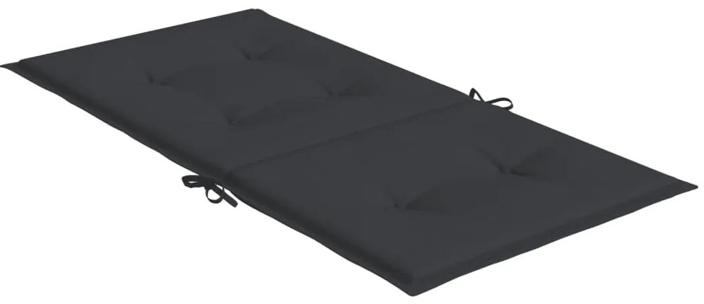 Almofadões lombares p/ cadeiras de jardim 6pcs oxford preto