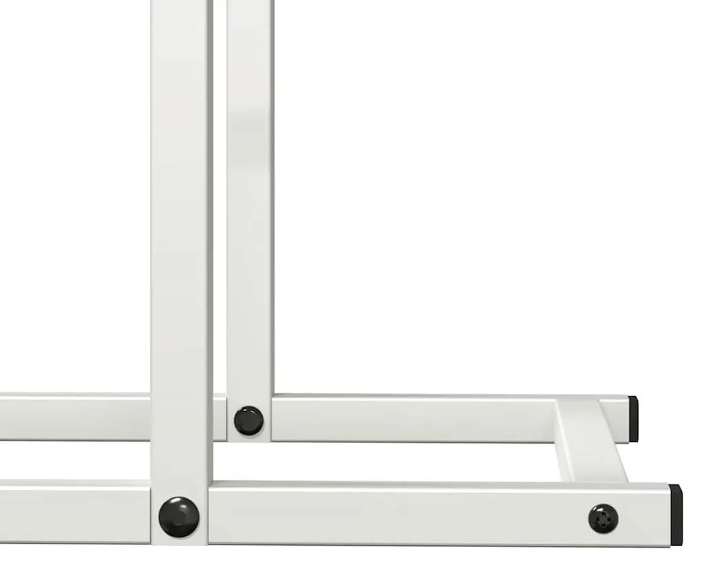 Suporte para lenha 50x25x60 cm aço laminado a frio branco