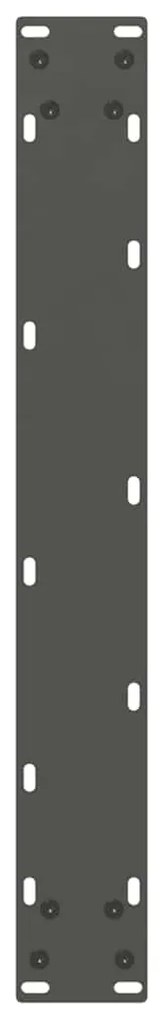Pés para mesa de jantar em formato de U, 2 peças, antracite, 60x(72-73