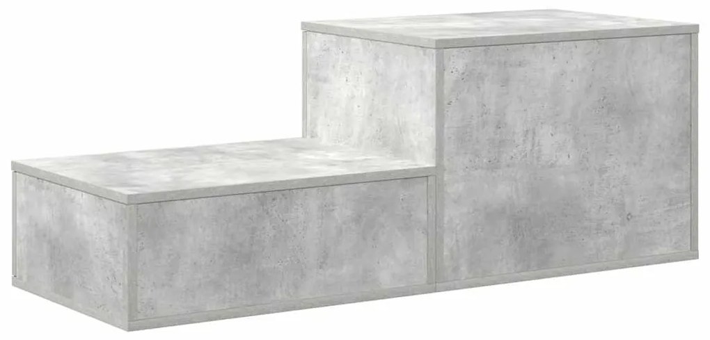 Armário de Armazenamento vidaXL Cinza Concreto 108x41x40 cm Madeira de