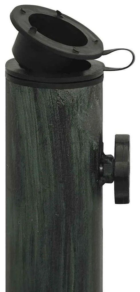 Base para guarda-sol ferro fundido 45x45x30 cm verde