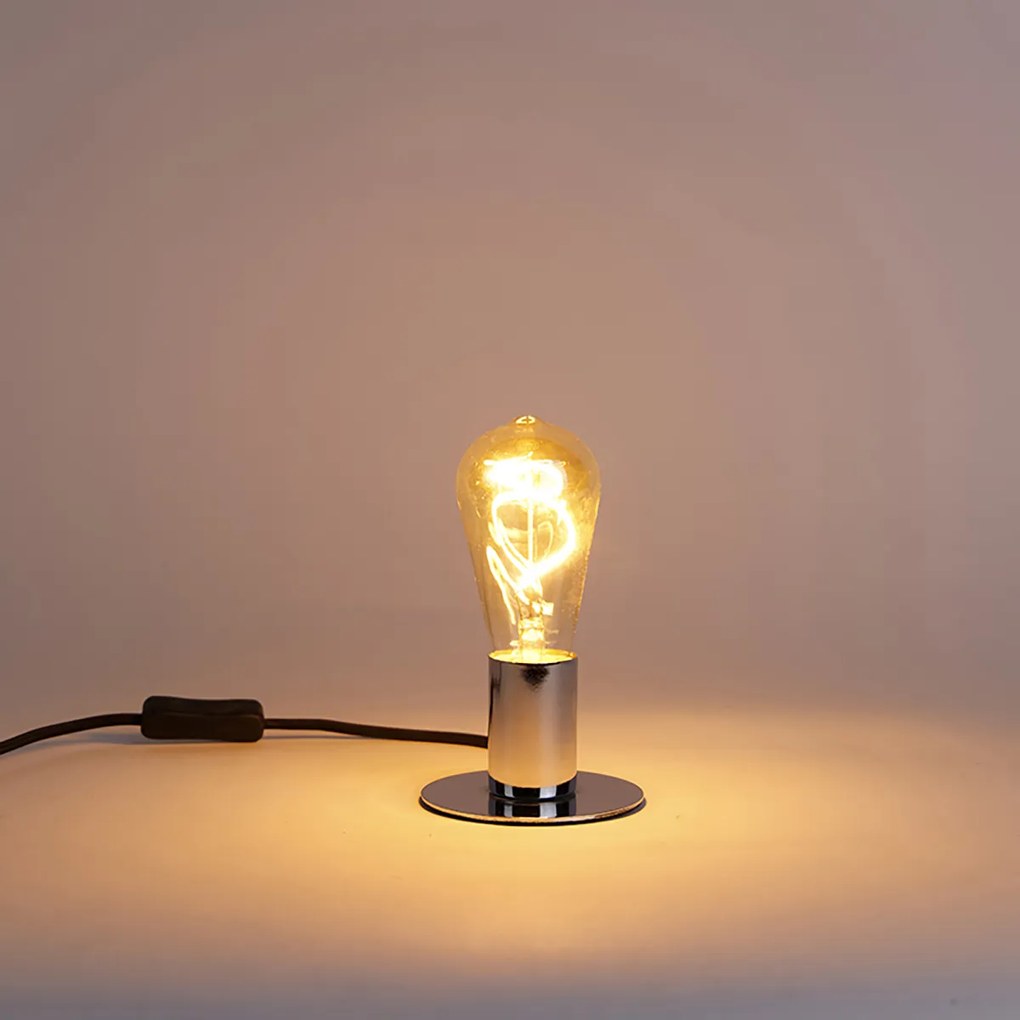 Conjunto de 3 lâmpadas LED E27 reguláveis em espiral ST64 ouro 4W 270lm 2100K