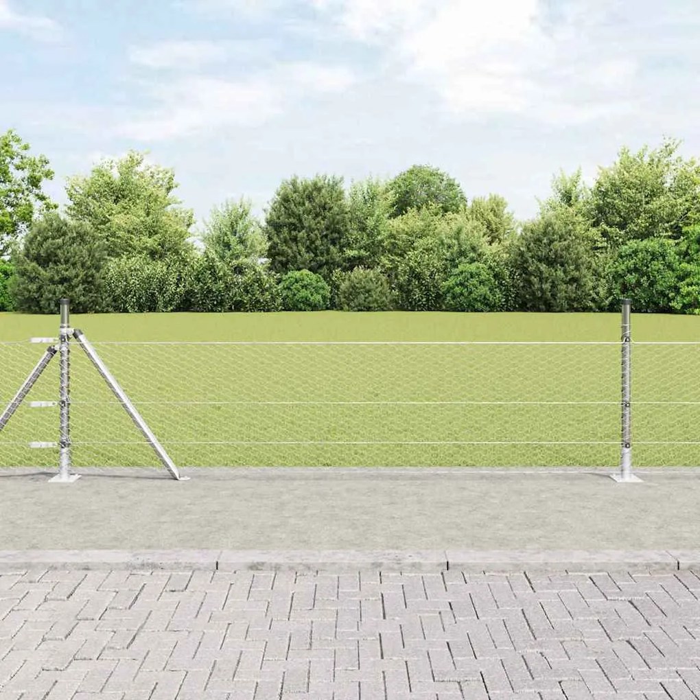 Cerca Hexagonal vidaXL 0.5x50 m Aço Galvanizado