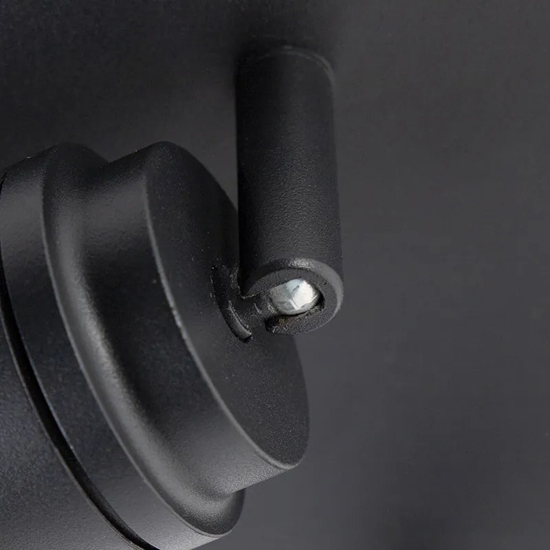 Foco de teto moderno preto 2 luzes IP44 - Ducha