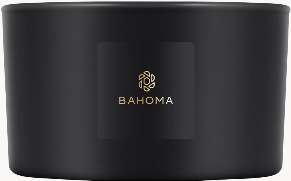 Vela perfumada com três pavios Obsidian (âmbar, tomilho)