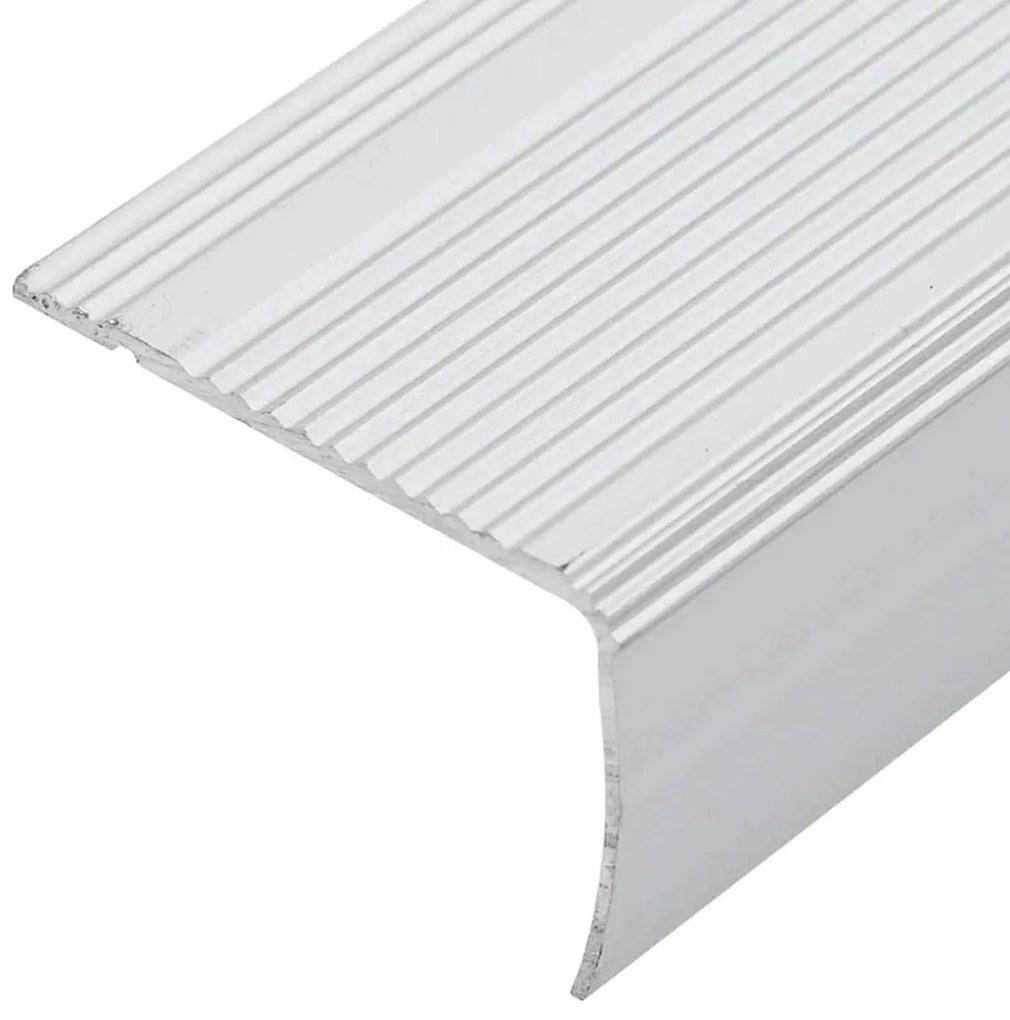 Perfis para degraus 30 pcs Prateado 67 cm Alumínio