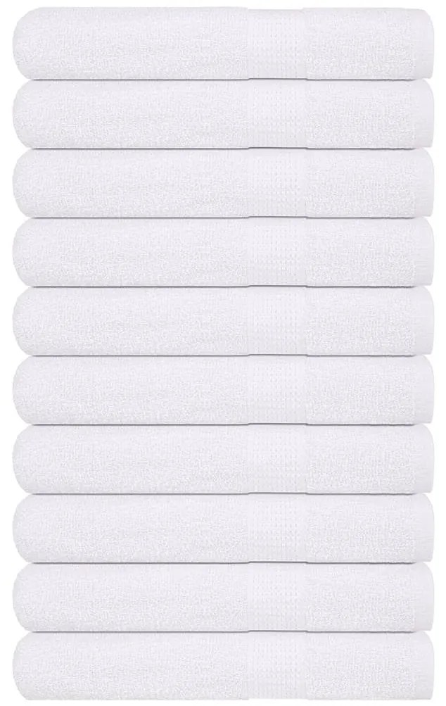 Toalhas 10 pcs 100x200 cm 360 gsm 100% algodão branco